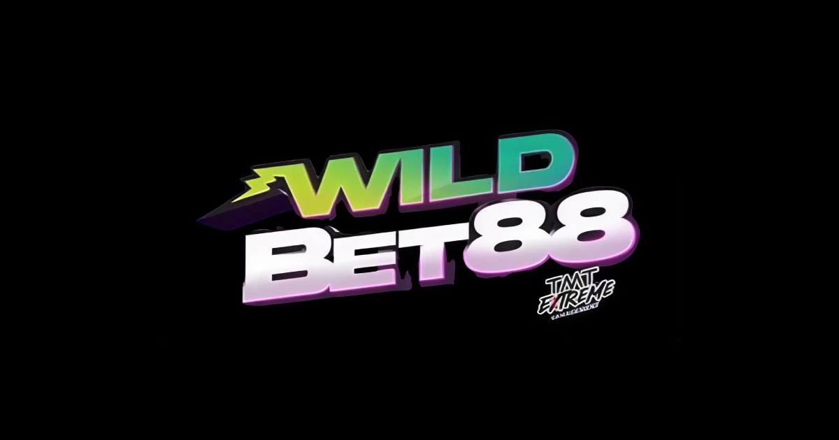 Main banner showing a smartphone displaying the WILDBET88 app interface